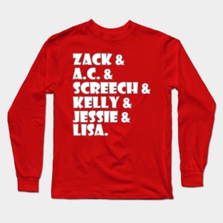 The Characters of Saved by the Bell Long Sleeve T-Shirt